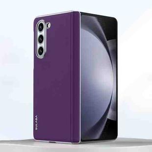 For Samsung Galaxy Z Fold6 SULADA Skin Feel Liquid Leather Shockproof Phone Case(Purple)