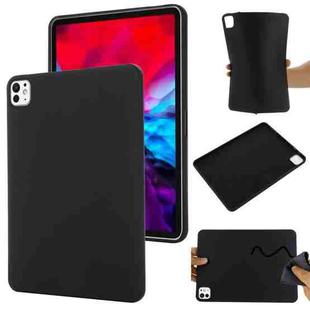 For iPad Pro 13 2024 Pure Color Liquid Silicone Shockproof Tablet Case(Black)