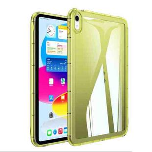 For iPad 10th Gen 10.9 2022 Clear Acrylic Hybrid TPU Tablet Case(Yellow)