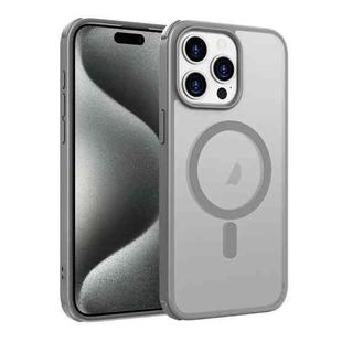 For iPhone 15 Pro Colorful MagSafe PC + TPU Phone Case(Grey)