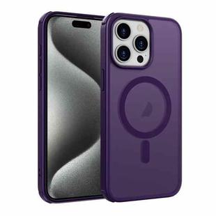 For iPhone 15 Pro Colorful MagSafe PC + TPU Phone Case(Purple)