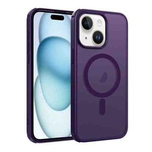 For iPhone 15 Plus Colorful MagSafe PC + TPU Phone Case(Purple)