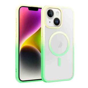 For iPhone 14 / 13 Colorful MagSafe PC + TPU Phone Case(Fruit Green)