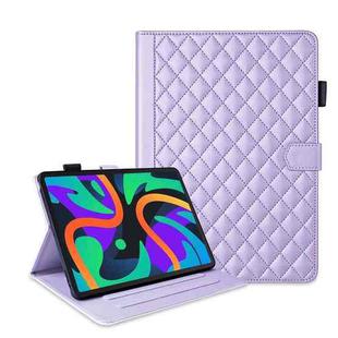 For Lenovo Tab M11 / Xiaoxin Pad 11 2024 Rhombus Lattice Leather Tablet Case(Purple)