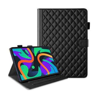 For Lenovo Tab M11 / Xiaoxin Pad 11 2024 Rhombus Lattice Leather Tablet Case(Black)