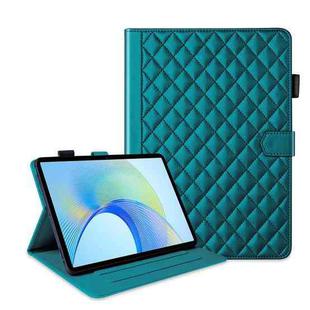 For Honor Pad X9 / X8 Pro Rhombus Lattice Leather Tablet Case(Dark Green)