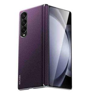 For Samsung Galaxy Z Fold4 SULADA 600D Kevlar Texture PC Shockproof Phone Case(Purple)