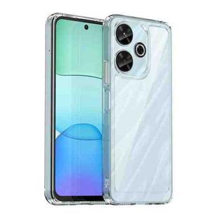 For Xiaomi Poco M6 4G Colorful Series Acrylic Hybrid TPU Phone Case(Transparent)