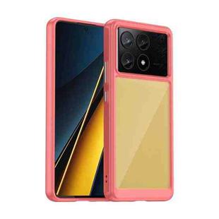 For Xiaomi Poco X6 Pro 5G Colorful Series Acrylic Hybrid TPU Phone Case(Red)