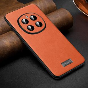 For Honor Magic7 SULADA Shockproof TPU Hybrid Handmade Leather Phone Case(Orange)
