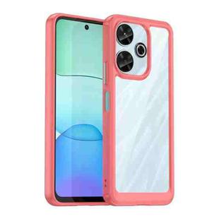 For Xiaomi Redmi Note 13R Colorful Series Acrylic Hybrid TPU Phone Case(Red)