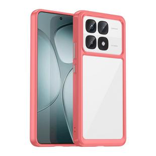 For Redmi K70 Ultra Colorful Series Acrylic Hybrid TPU Phone Case(Red)