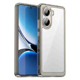 For Redmi Turbo 4 Colorful Series Acrylic Hybrid TPU Phone Case(Transparent Grey)