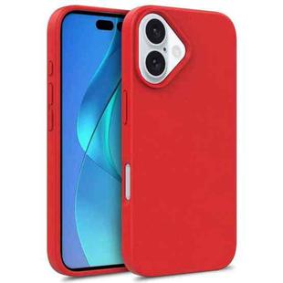 For iPhone 16 Plus Wheat Straw TPU Phone Case(Red)