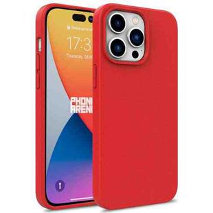 For iPhone 16 Pro Wheat Straw TPU Phone Case(Red)