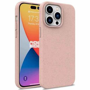 For iPhone 16 Pro Wheat Straw TPU Phone Case(Pink)