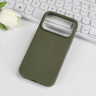 For iPhone 17 Pro Wheat Straw TPU Phone Case(Army Green)