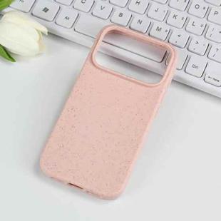 For iPhone 17 Pro Wheat Straw TPU Phone Case(Pink)