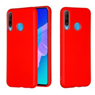 For Huawei Y7p / P40 Lite E Pure Color Liquid Silicone Shockproof Full Coverage Protective Case(Red)