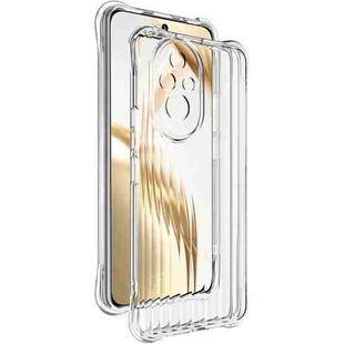 For Honor 200 IMAK Corrugated Texture Airbag TPU Phone Case(Transparent)