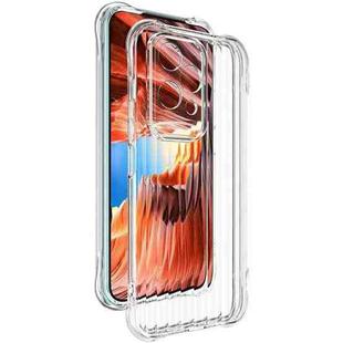 For Honor 200 Pro IMAK Corrugated Texture Airbag TPU Phone Case(Transparent)