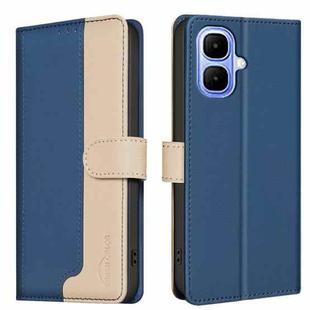 For Infinix Smart 10 4G Color Matching RFID Anti-theft Leather Phone Case(Blue)