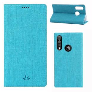 For Motorola Moto G Fast ViLi DMX-54 Shockproof TPU + PU Leather Magnetic Attraction Horizontal Flip Protective Case with Card Slots & Holder(Blue)