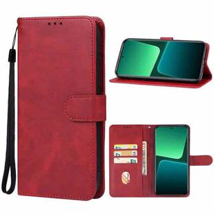 For Xiaomi 14T Leather Phone Case(Red)