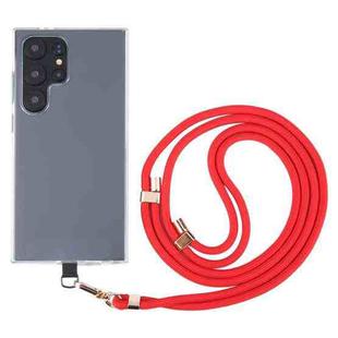 6mm Gold Buckle Adjustable Mobile Phone Anti-lost Long Lanyard(Red)