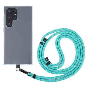 6mm Black Buckle Adjustable Mobile Phone Anti-lost Long Lanyard(Blue Green)