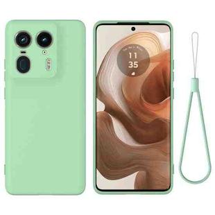 For Motorola Moto X50 Ultra Solid Color Liquid Silicone Dropproof Full Coverage Phone Case(Green)