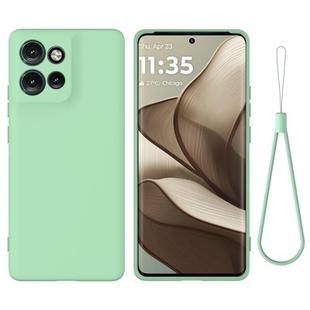 For Motorola Edge 50 Neo / Moto S50 Solid Color Liquid Silicone Dropproof Full Coverage Phone Case(Green)