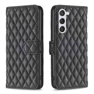 For Samsung Galaxy S25 5G Diamond Lattice Wallet Flip Leather Phone Case(Black)