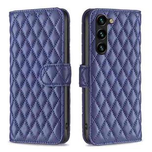 For Samsung Galaxy S25+ 5G Diamond Lattice Wallet Flip Leather Phone Case(Blue)