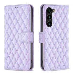 For Samsung Galaxy S25+ 5G Diamond Lattice Wallet Flip Leather Phone Case(Purple)