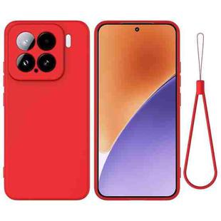 For Xiaomi 15 Solid Color Liquid Silicone Dropproof Full Coverage Phone Case(Red)