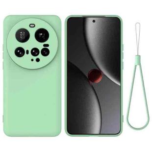 For Xiaomi 15 Ultra Solid Color Liquid Silicone Dropproof Full Coverage Phone Case(Green)
