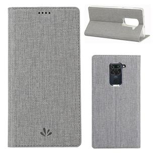 For Xiaomi Redmi 10X 4G / Redmi Note9 ViLi DMX-54 Shockproof TPU + PU Leather Magnetic Attraction Horizontal Flip Protective Case with Card Slots & Holder(Grey)