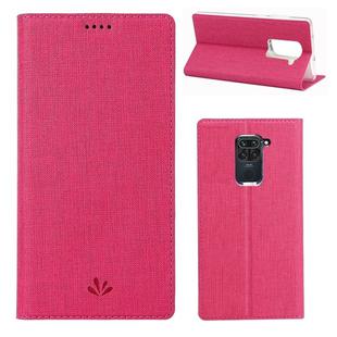 For Xiaomi Redmi 10X 4G / Redmi Note9 ViLi DMX-54 Shockproof TPU + PU Leather Magnetic Attraction Horizontal Flip Protective Case with Card Slots & Holder(Rose Red)