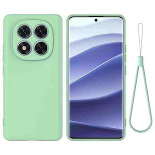 For Redmi Note 14 Pro+ 5G Solid Color Liquid Silicone Dropproof Full Coverage Phone Case(Green)