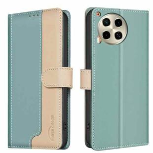 For Tecno Camon 30 5G / 4G Color Matching RFID Anti-theft Leather Phone Case(Green)