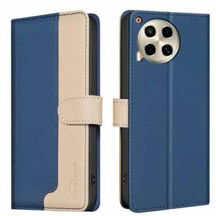 For Tecno Camon 30 5G / 4G Color Matching RFID Anti-theft Leather Phone Case(Blue)