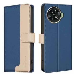 For Tecno Spark 20 Pro+ Color Matching RFID Anti-theft Leather Phone Case(Blue)