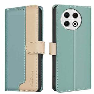 For Tecno Spark 30 Pro 4G Color Matching RFID Anti-theft Leather Phone Case(Green)