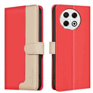 For Tecno Spark 30 Pro 4G Color Matching RFID Anti-theft Leather Phone Case(Red)