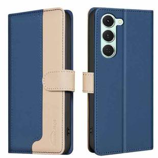 For Tecno Spark 40 Pro 4G Color Matching RFID Anti-theft Leather Phone Case(Blue)