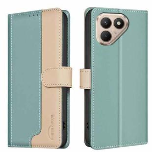 For Tecno Pova 7 Pro 5G Color Matching RFID Anti-theft Leather Phone Case(Green)