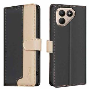 For Tecno Pova 7 Pro 5G Color Matching RFID Anti-theft Leather Phone Case(Black)