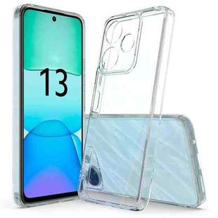 For Redmi Note 13R 5G Scratchproof Acrylic TPU Phone Case(Transparent)