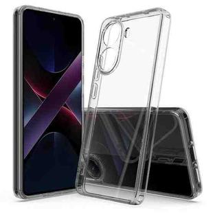 For Xiaomi Poco X7 Pro Scratchproof Acrylic TPU Phone Case(Transparent)